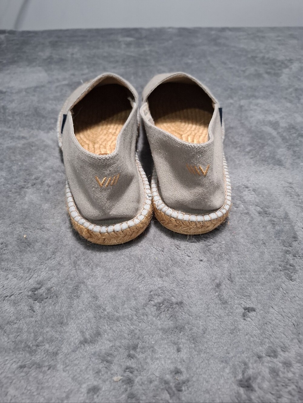 Viscata Men's Canvas Espadrilles Gray Size 43 (US 10) Casual Summer Shoes - Picture 4 of 13